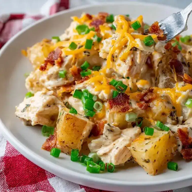 LOADED POTATO RANCH CHICKEN CASSEROLE Recipe