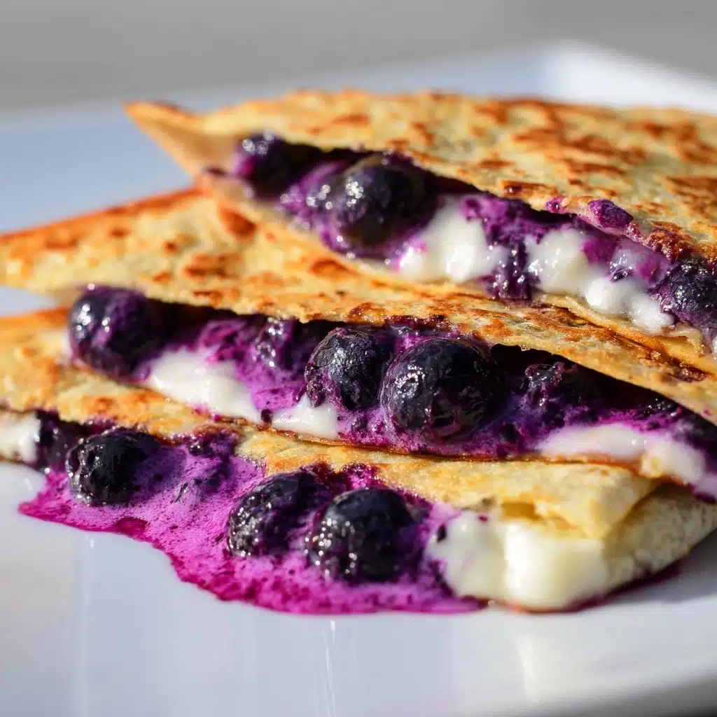 Blueberry Breakfast Quesadilla Recipe - Recipe Image