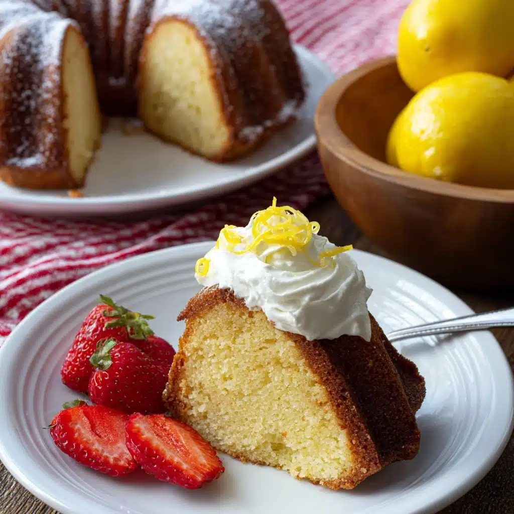 Perfect Sour Cream Lemon Pound Cake Recipe - Recipe Image