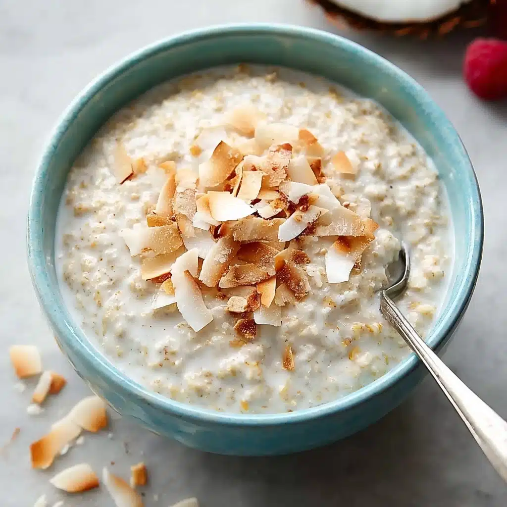 Coconut Cream Pie Overnight Oats Recipe - Recipe Image