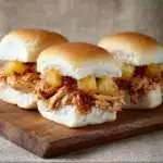 Slow Cooker Pineapple Chicken Sliders Recipe
