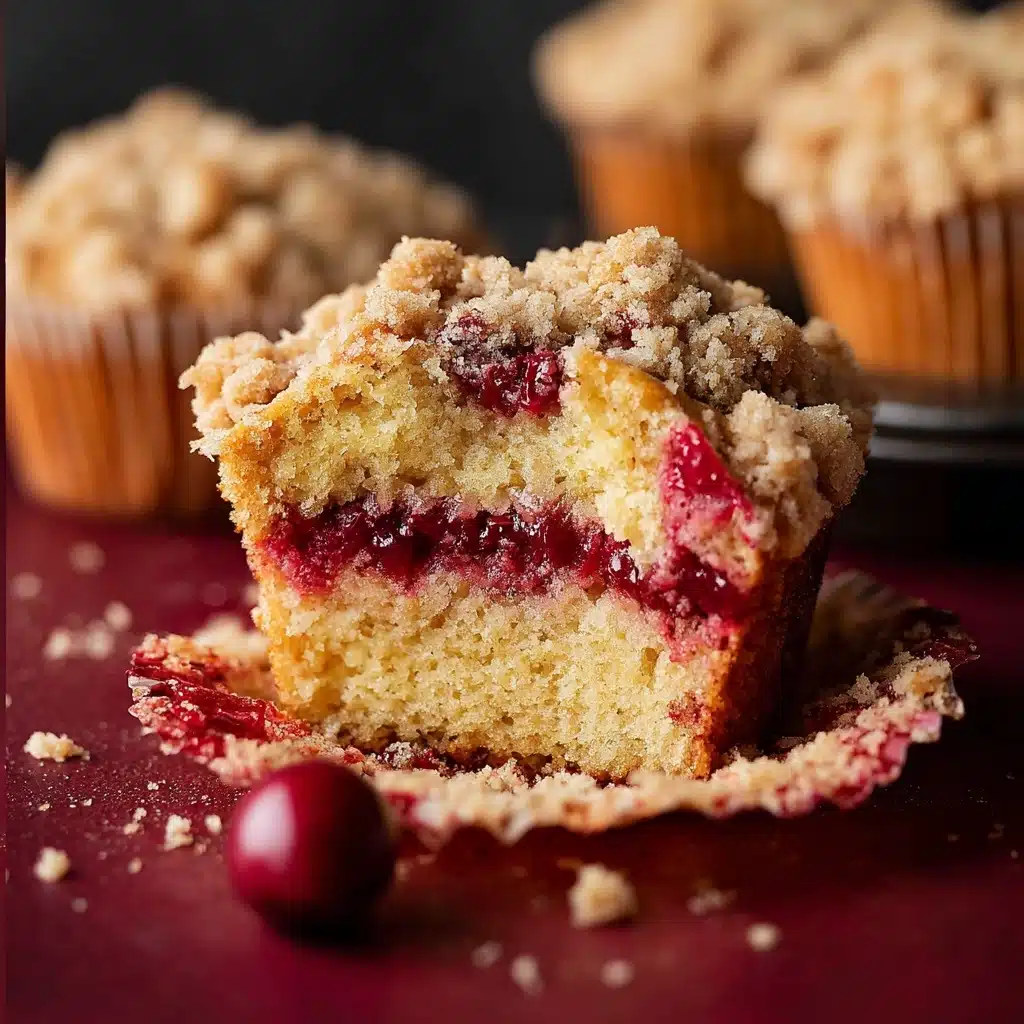 Leftover Cranberry Sauce Coffee Cake Muffins Recipe - Recipe Image