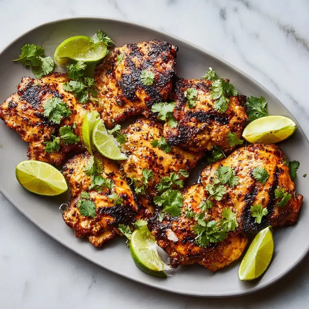 Spicy Coconut Grilled Chicken Thighs Recipe - Recipe Image