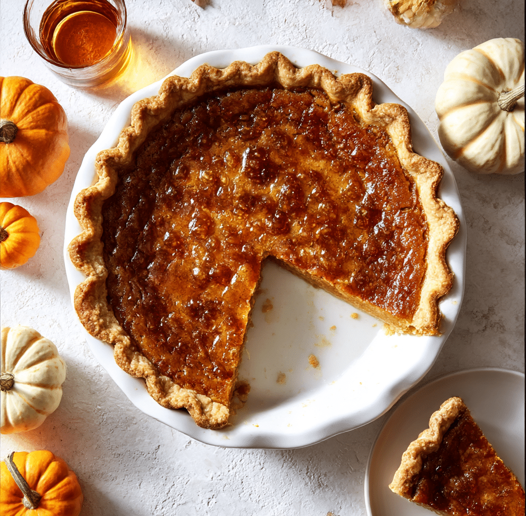 Bourbon Brûlée Pumpkin Pie Recipe
