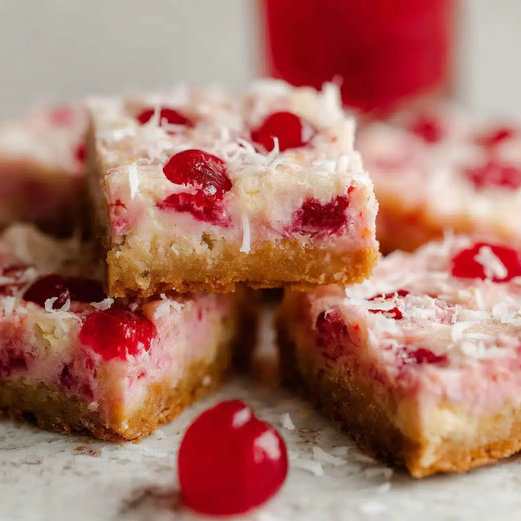 Cherry Coconut Bars Recipe - Recipe Image