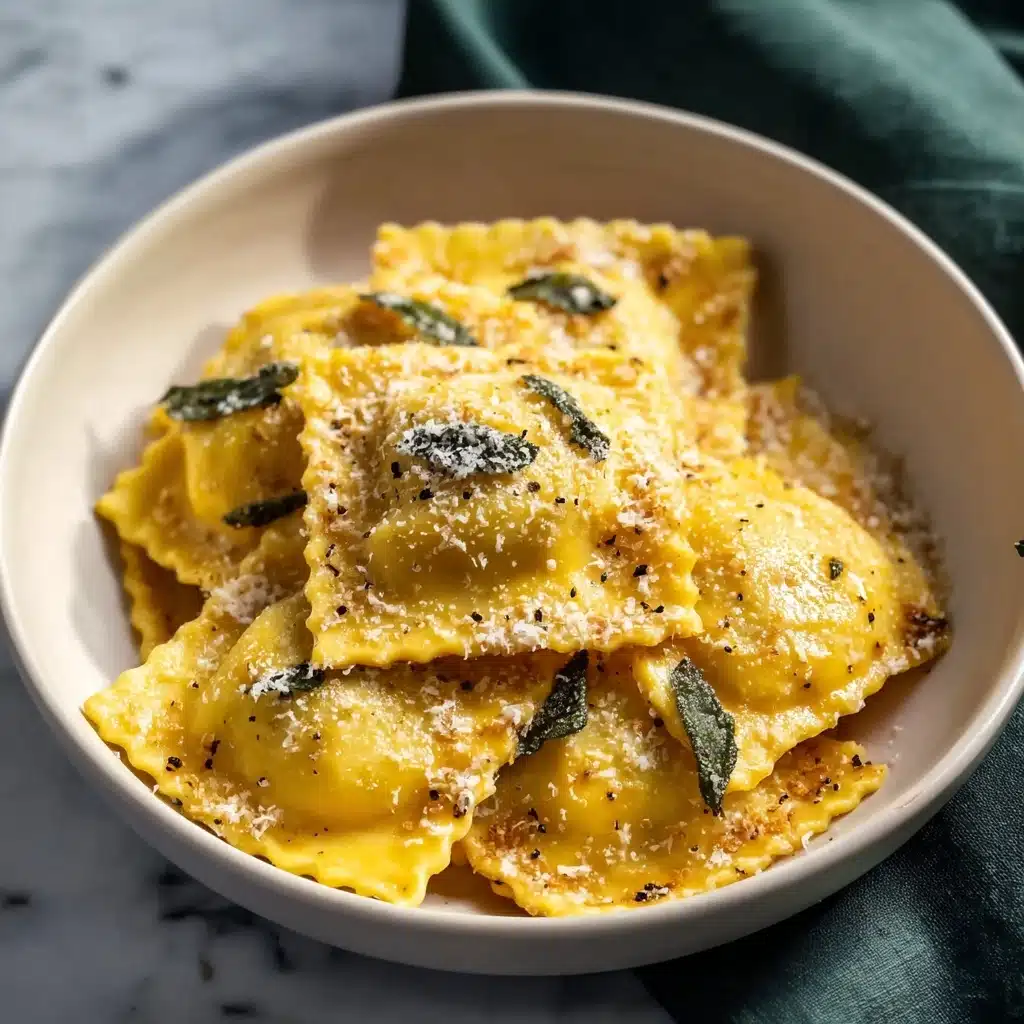 Best Butternut Squash Ravioli with Brown Butter Sage Sauce Recipe - Recipe Image