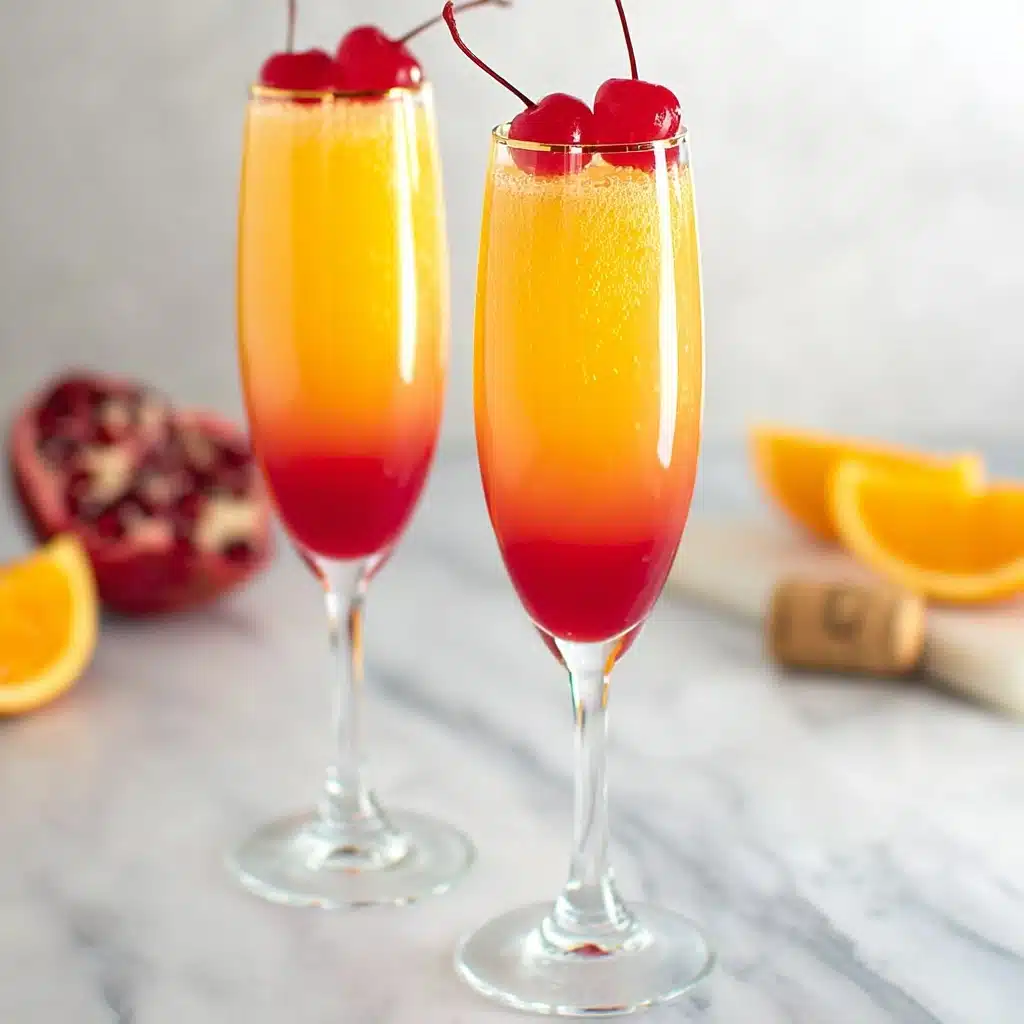 Florida OJ Strawberry Sunrise Mocktail Recipe - Recipe Image