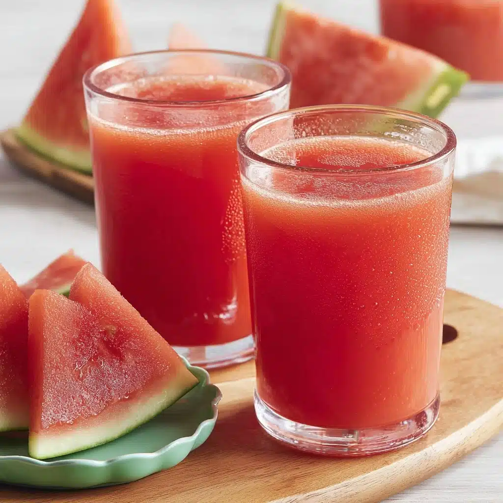 Watermelon, Turmeric and Orange Wellness Juice Recipe - Recipe Image