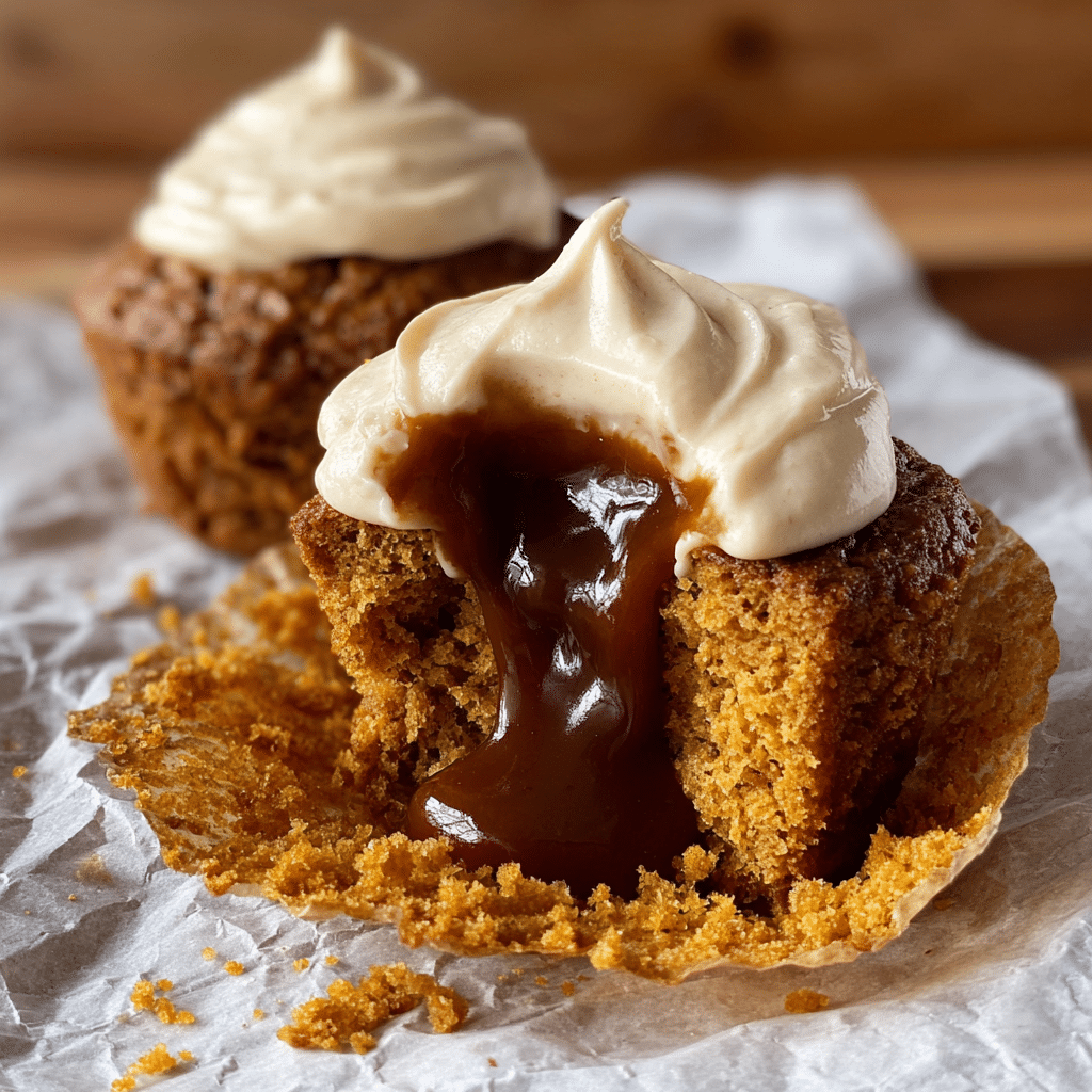 Brown Butter Pumpkin Caramel Latte Cupcakes Recipe - Recipe Image