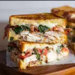 Turkey Melt with Cheddar, Spinach, and Bacon Recipe