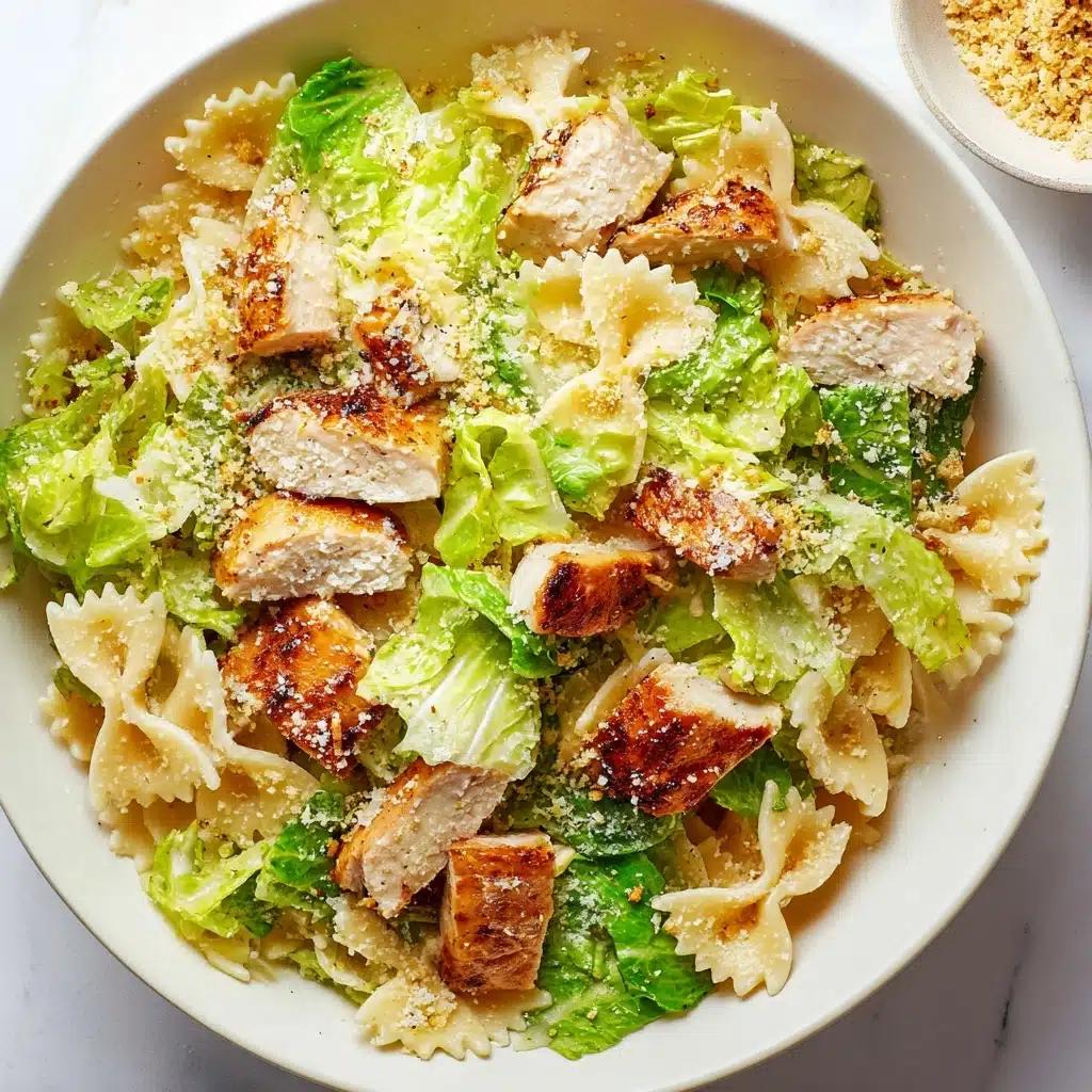 Chicken Caesar Pasta Salad Recipe - Recipe Image