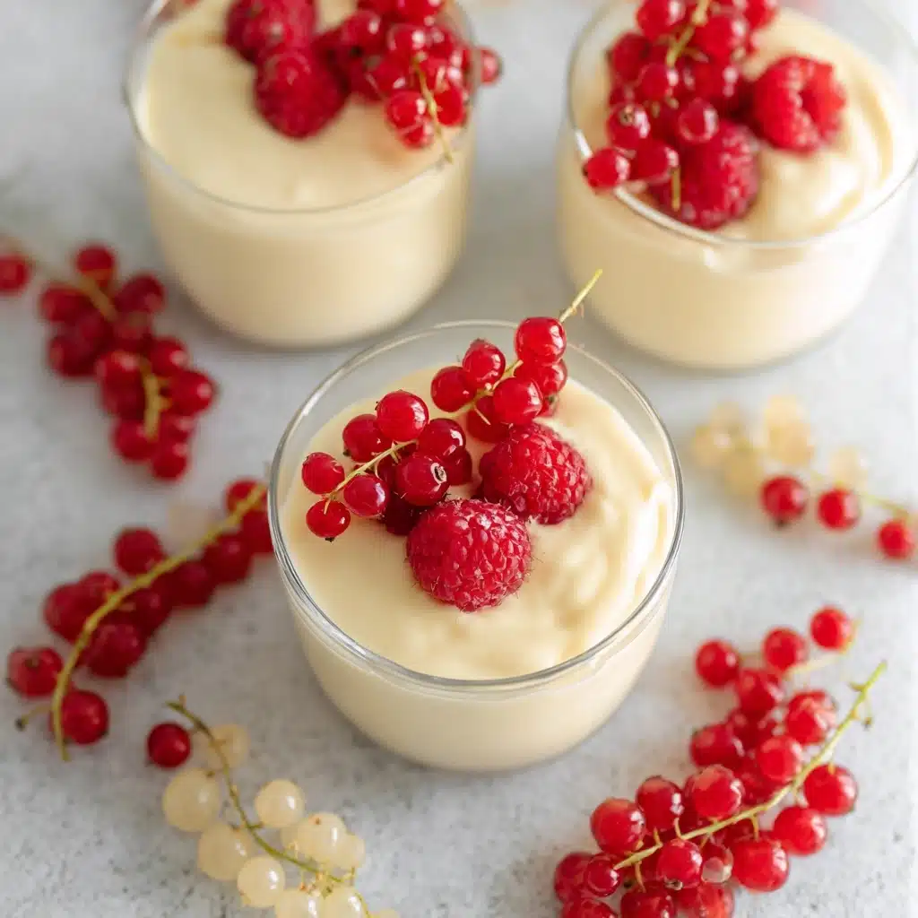 Bavarian Cream with fresh berries Recipe