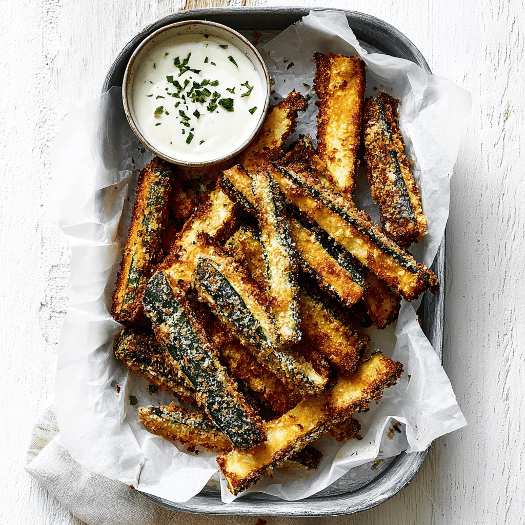 Baked Zucchini Fries Recipe - Recipe Image