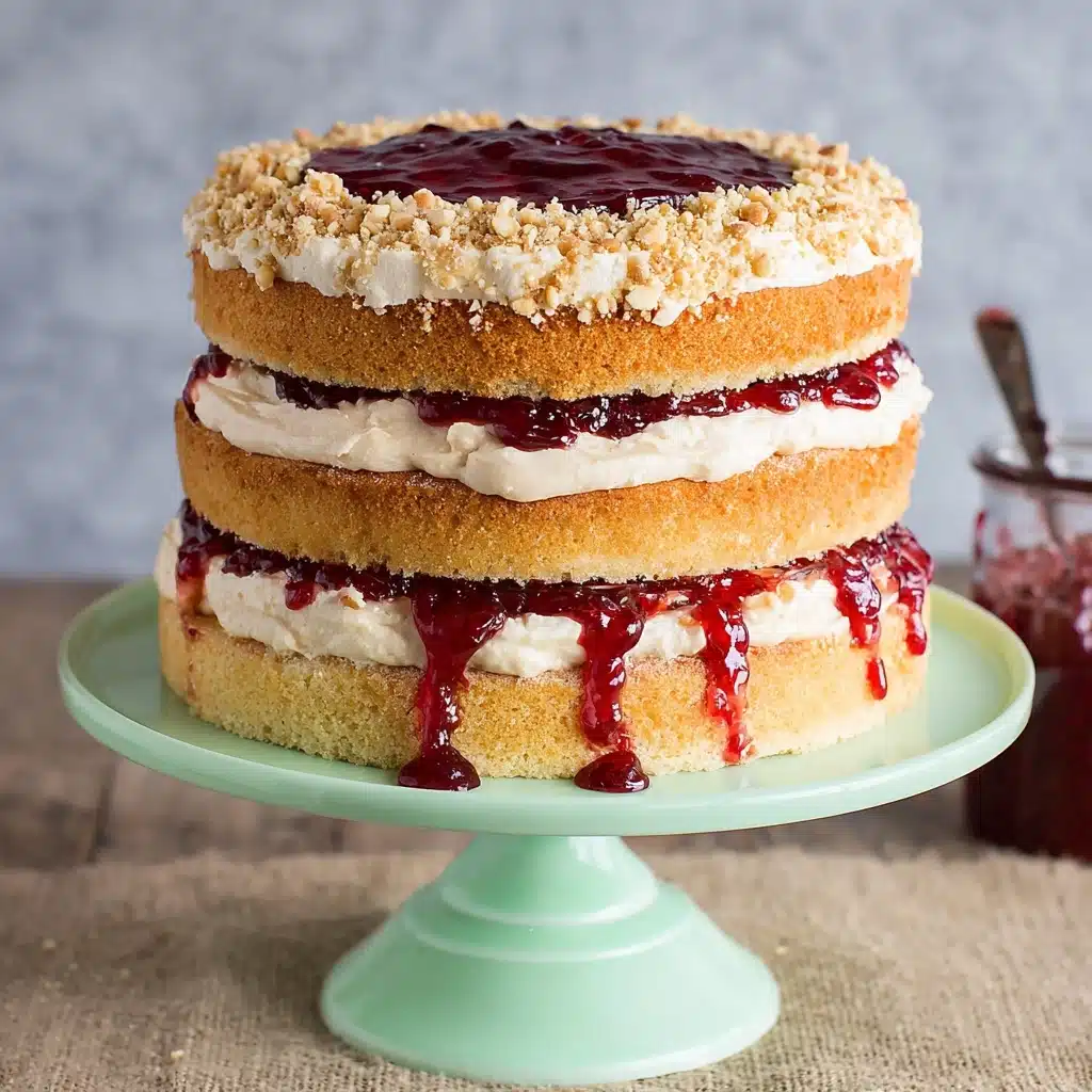 Peanut Butter & Jelly Cake Recipe - Recipe Image