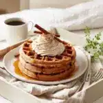Cinnamon Waffles with Cinnamon Whipped Cream Recipe