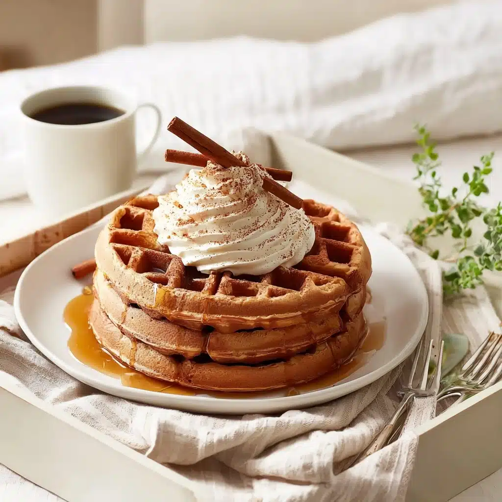 Cinnamon Waffles with Cinnamon Whipped Cream Recipe