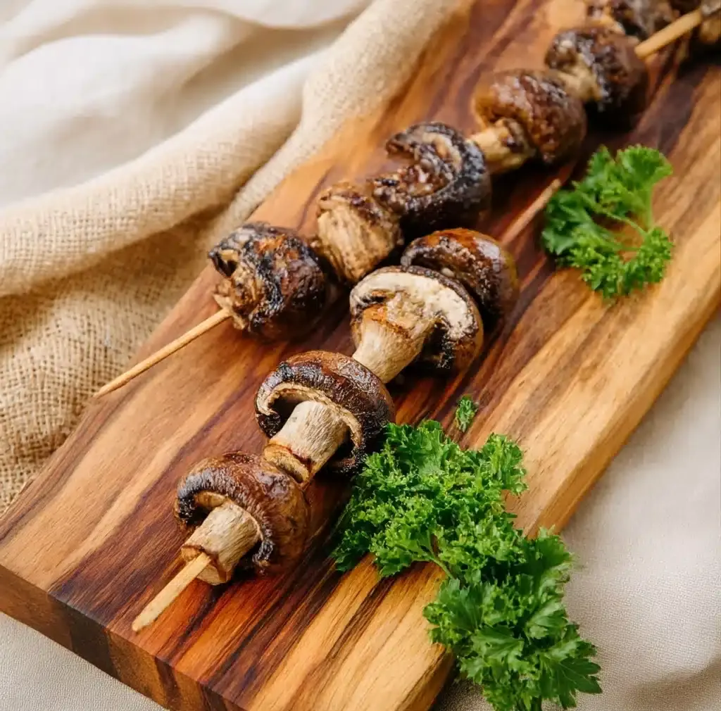 Grilled Mushroom Skewers Recipe