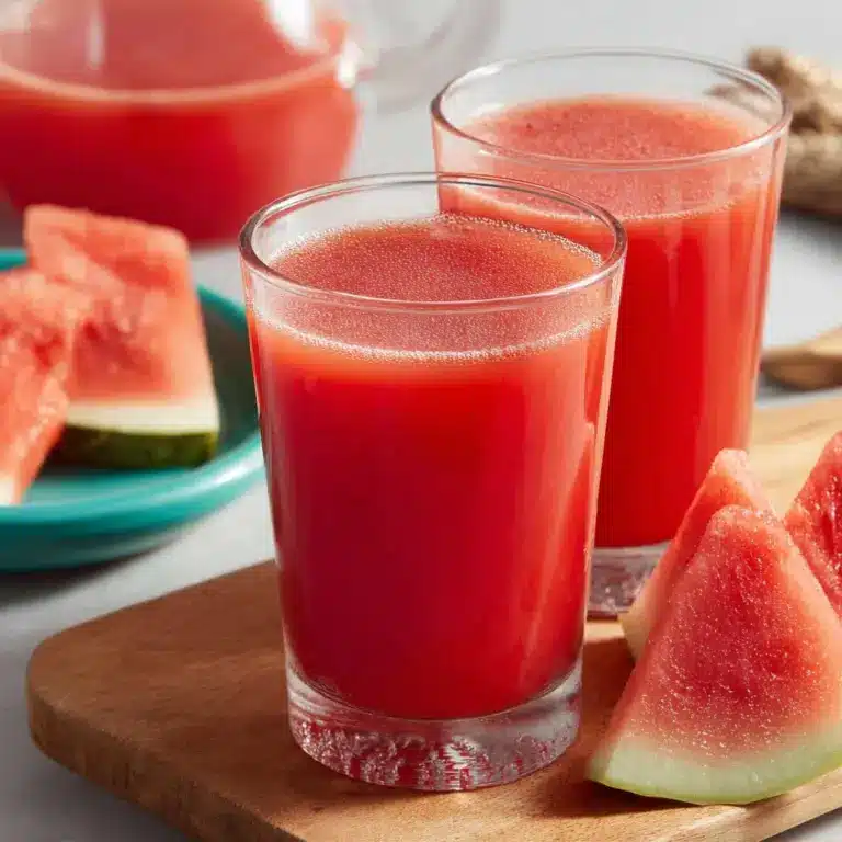 Watermelon, Turmeric and Orange Wellness Juice Recipe