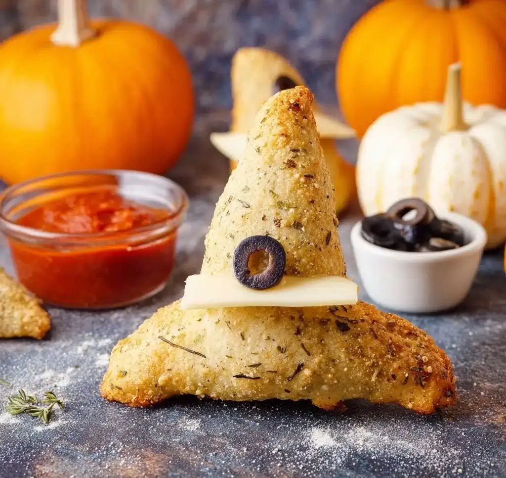 Halloween Crescent Roll Witches Hats Recipe