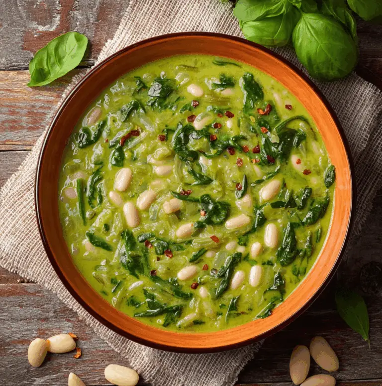 White Bean Pesto Soup Recipe