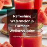 Watermelon, Turmeric and Orange Wellness Juice Recipe