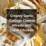 Roasted Garlic Cottage Cheese Alfredo Sauce with Chicken Recipe