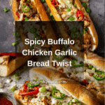 Buffalo Chicken Stuffed Garlic Bread Recipe