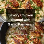 Chicken Scampi with Garlic Parmesan Rice Recipe