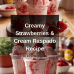Strawberries and Cream Raspado (Shaved Ice) Recipe