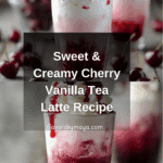 Cherry Vanilla Tea Latte Recipe
