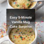 Microwave Vanilla Mug Cake Recipe