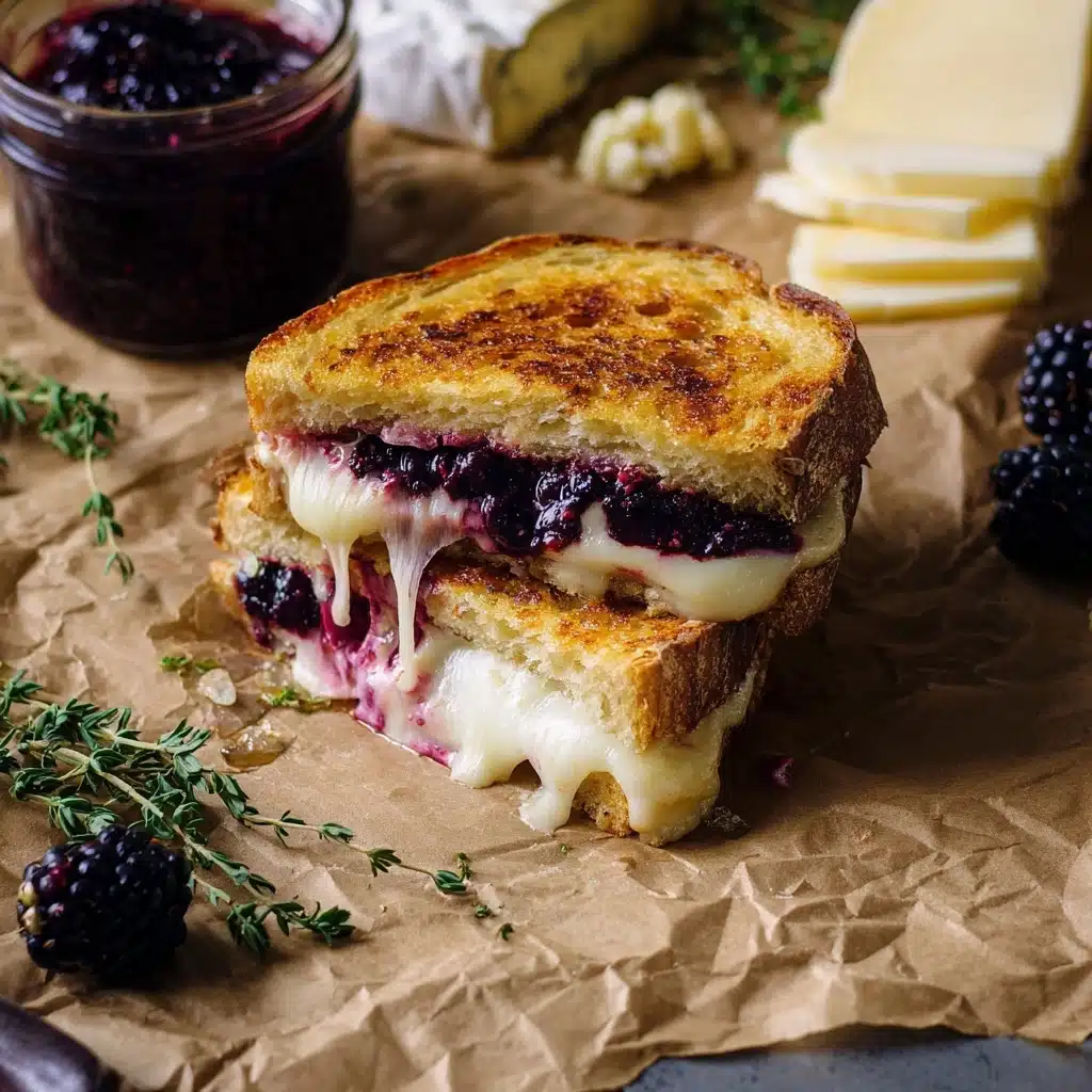 Blackberry Balsamic and Brie Grilled Cheese Recipe - Recipe Image