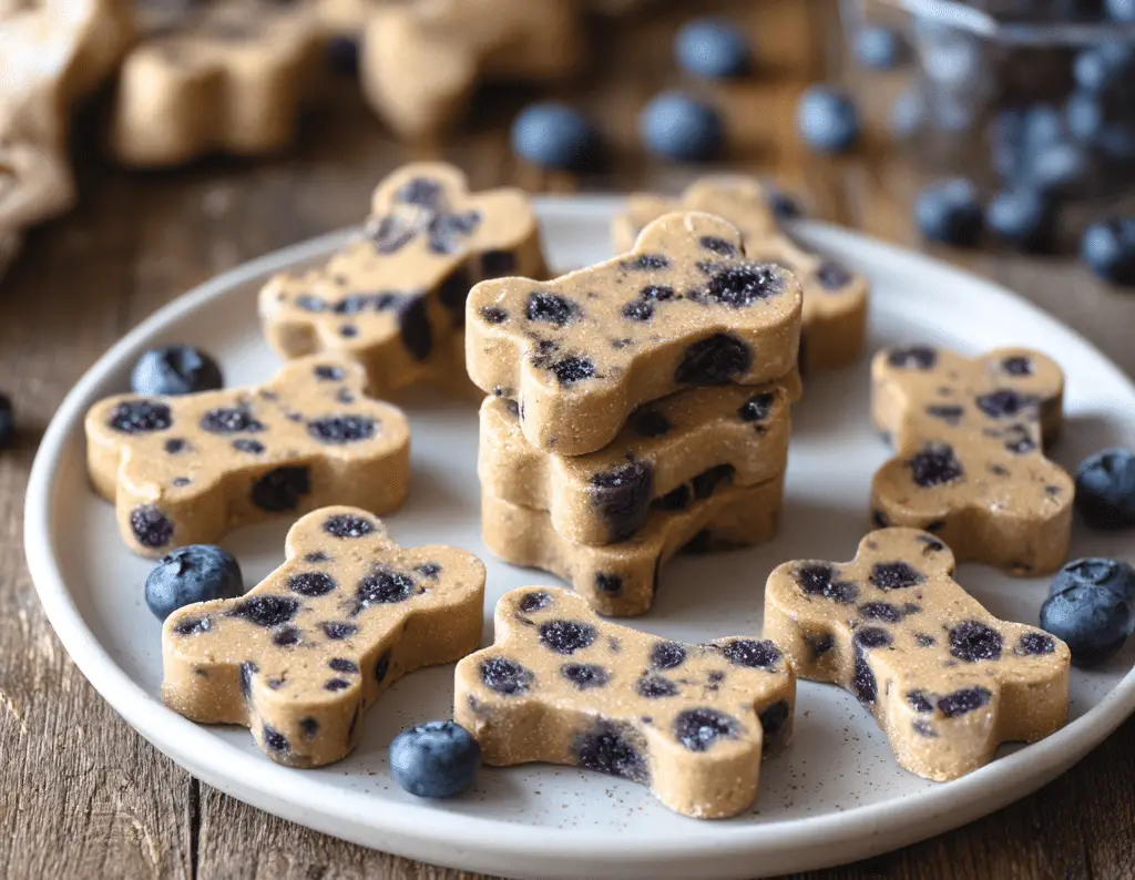 Peanut Butter Banana Blueberry Dog Treats Recipe
