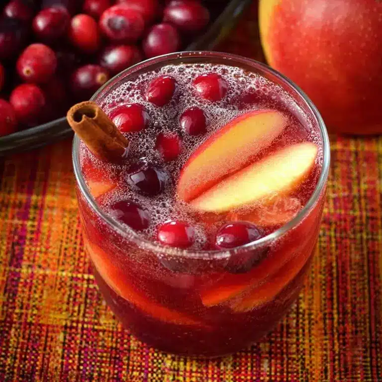 Cinnamon Apple Cranberry Mimosa Recipe