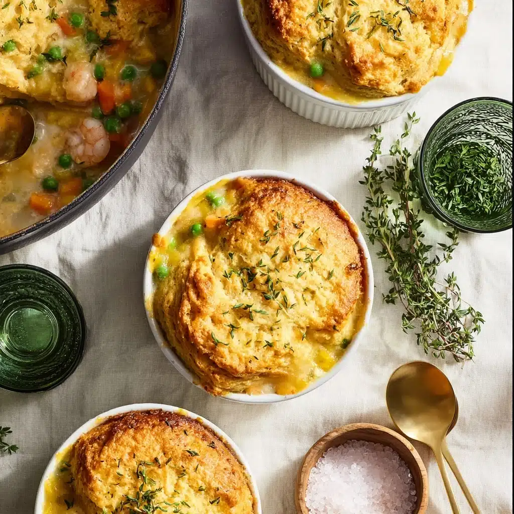 Seafood Pot Pie (with Cheddar Bay Crust) Recipe