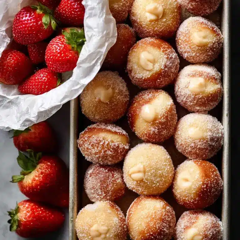 Strawberry Cheesecake Donut Holes Recipe