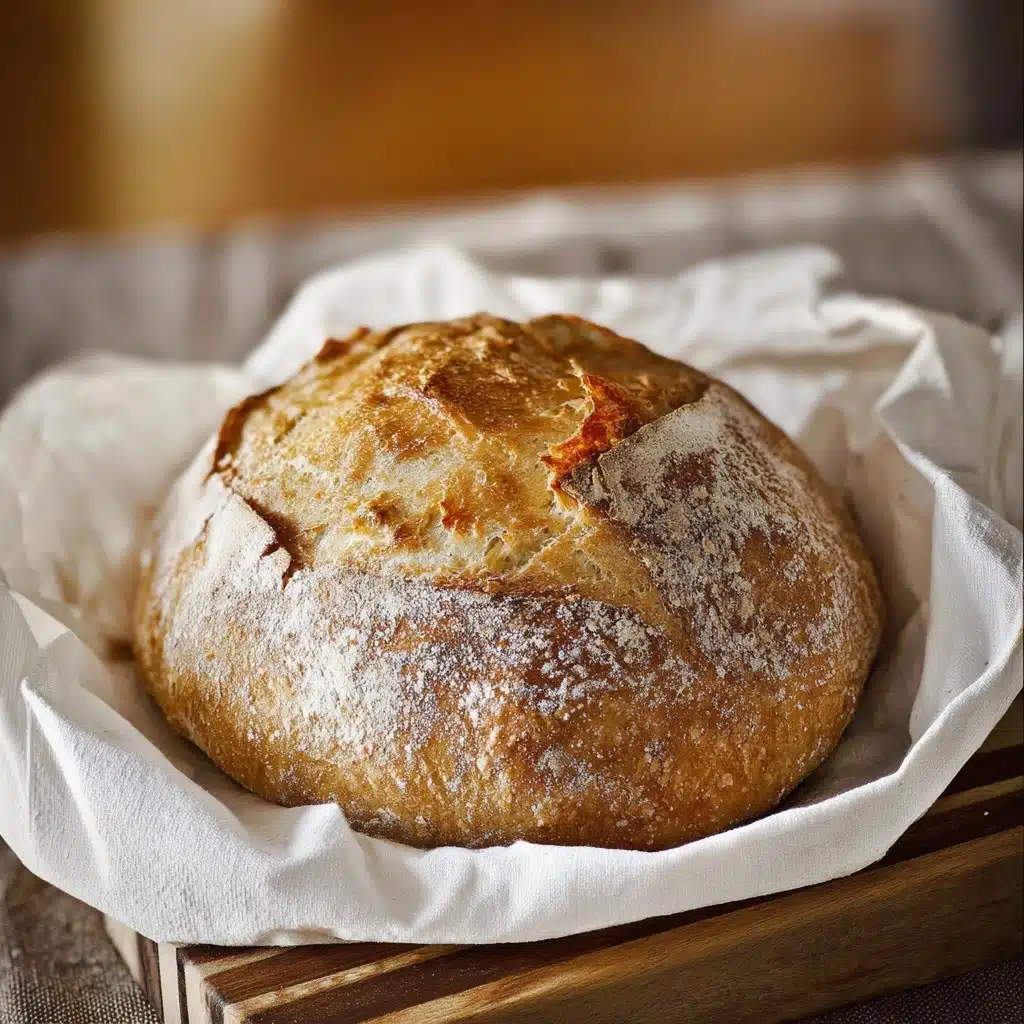 No Knead Sourdough Bread for Beginners Recipe - Recipe Image