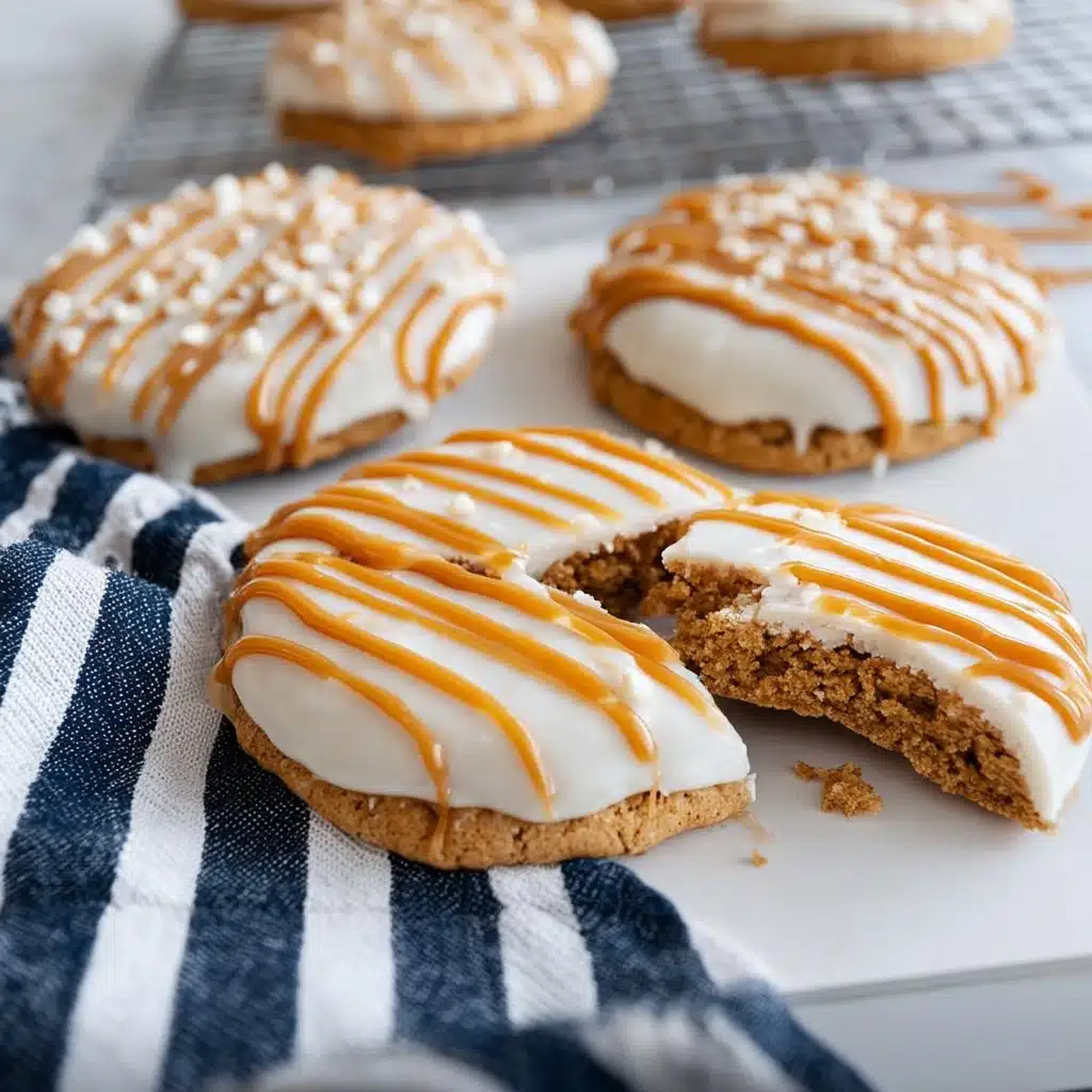 Copycat Crumbl Salted Caramel Cheesecake Cookie Recipe - Recipe Image