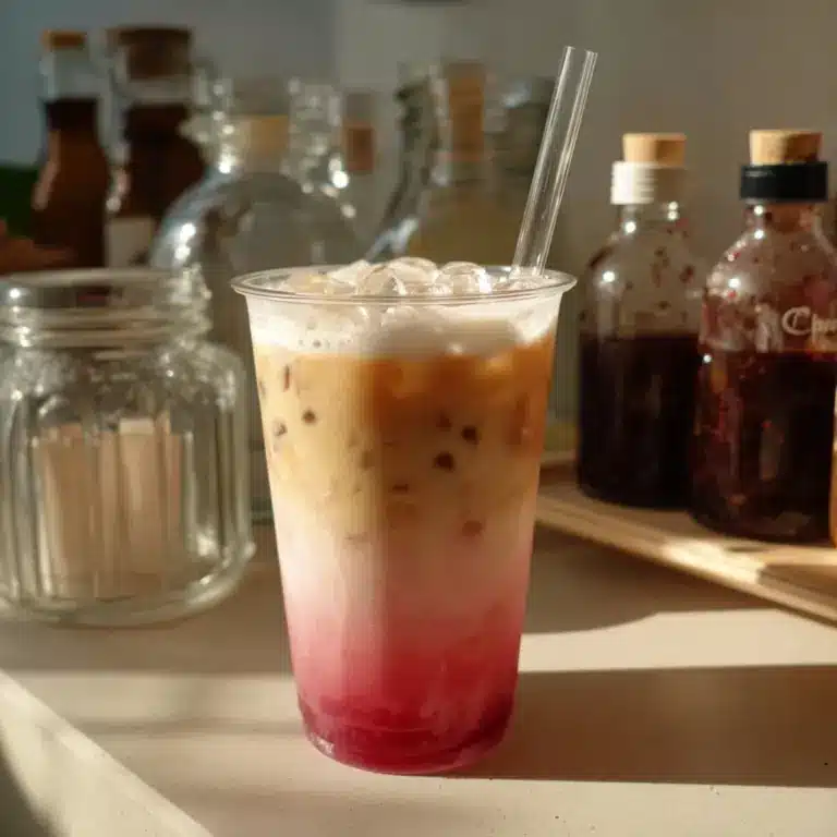 Cherry Vanilla Iced Latte Recipe