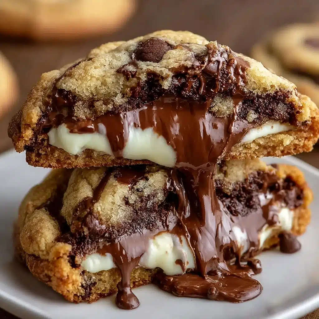 Cheesecake Stuffed Chocolate Chip Cookies Recipe - Recipe Image