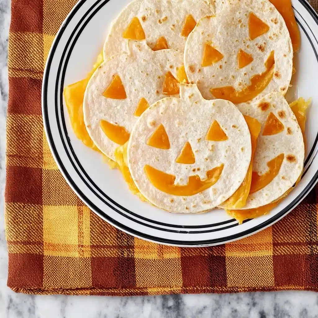 Jack o Lantern Quesadillas Recipe - Recipe Image