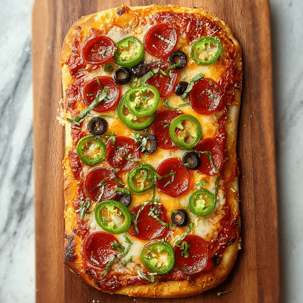 Delicious Hot Honey Flatbread Pizza Recipe - Recipe Image