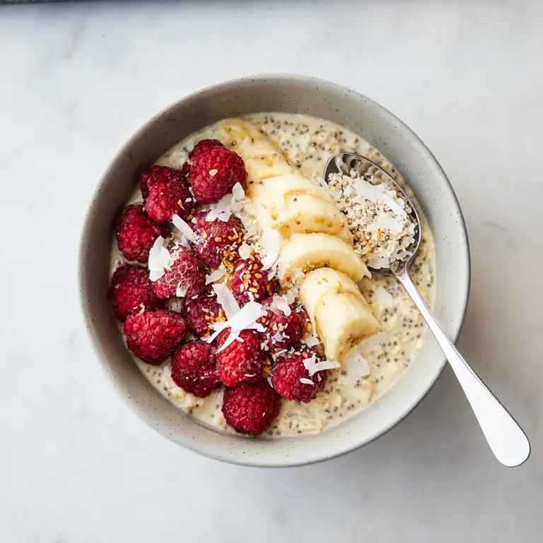 RASPBERRY COCONUT OVERNIGHT OATS Recipe