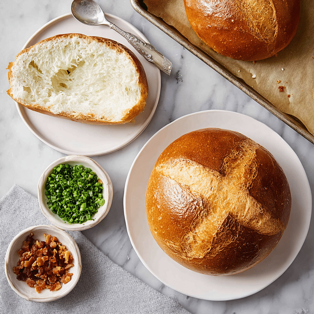 Easy Homemade Bread Bowl Recipe - Recipe Image