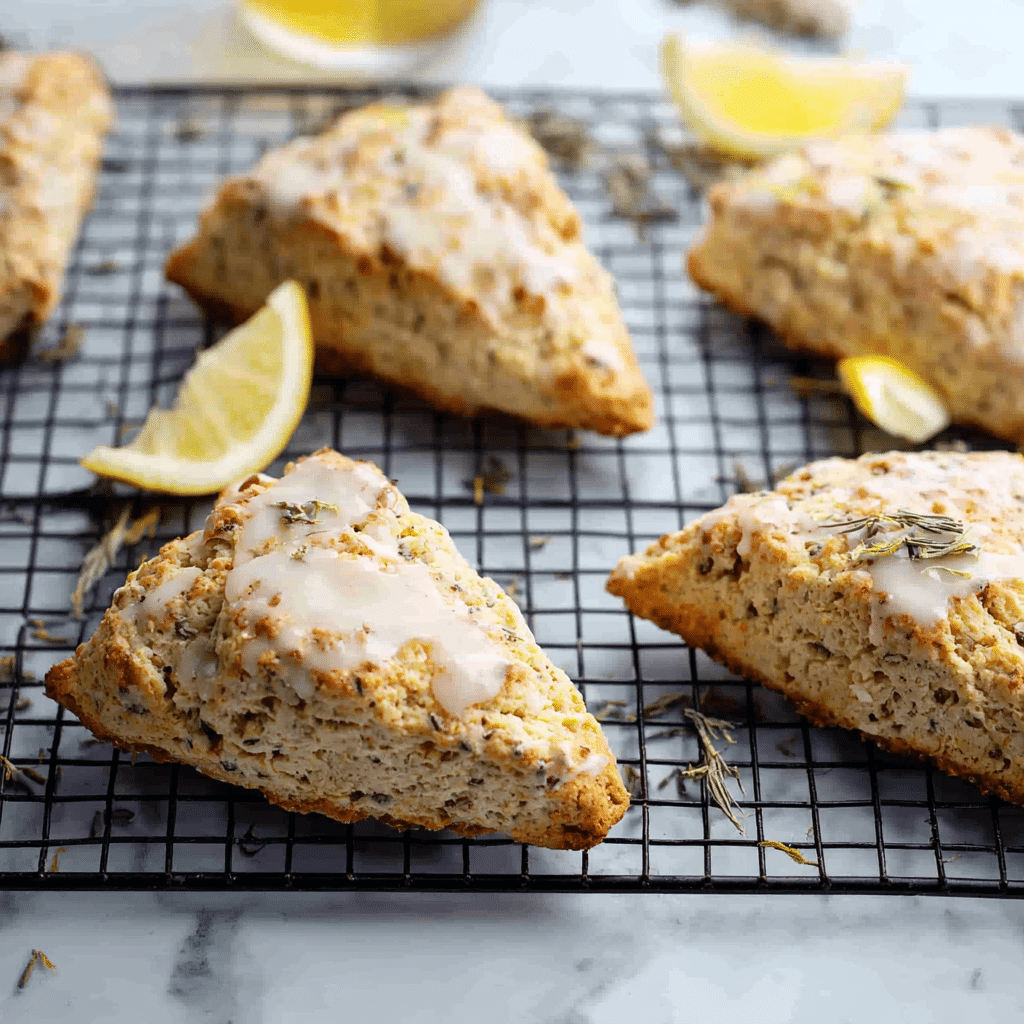 Lavender Lemon White Chocolate Scones Recipe - Recipe Image