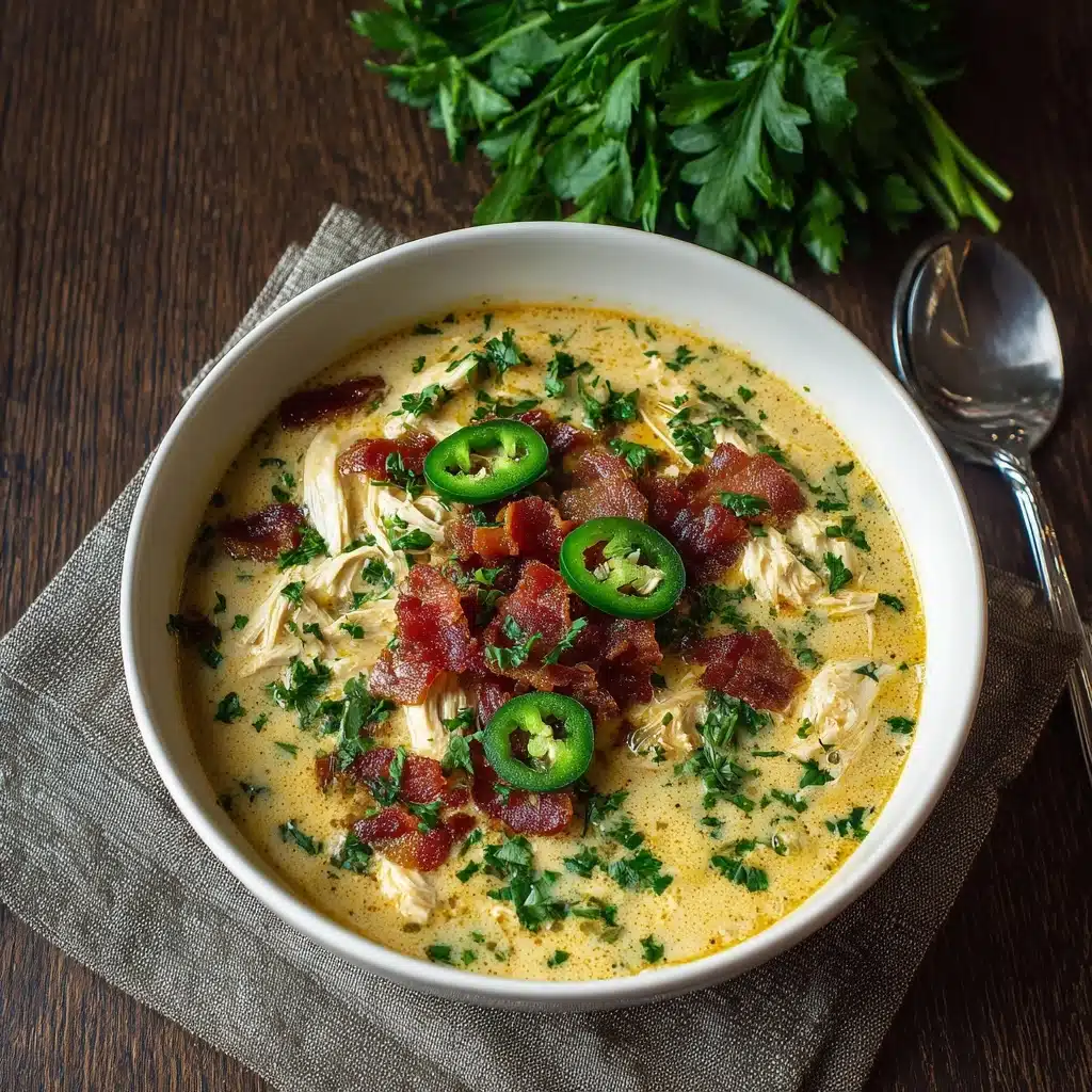 Spicy Jalapeño Popper Chicken Soup Recipe - Recipe Image