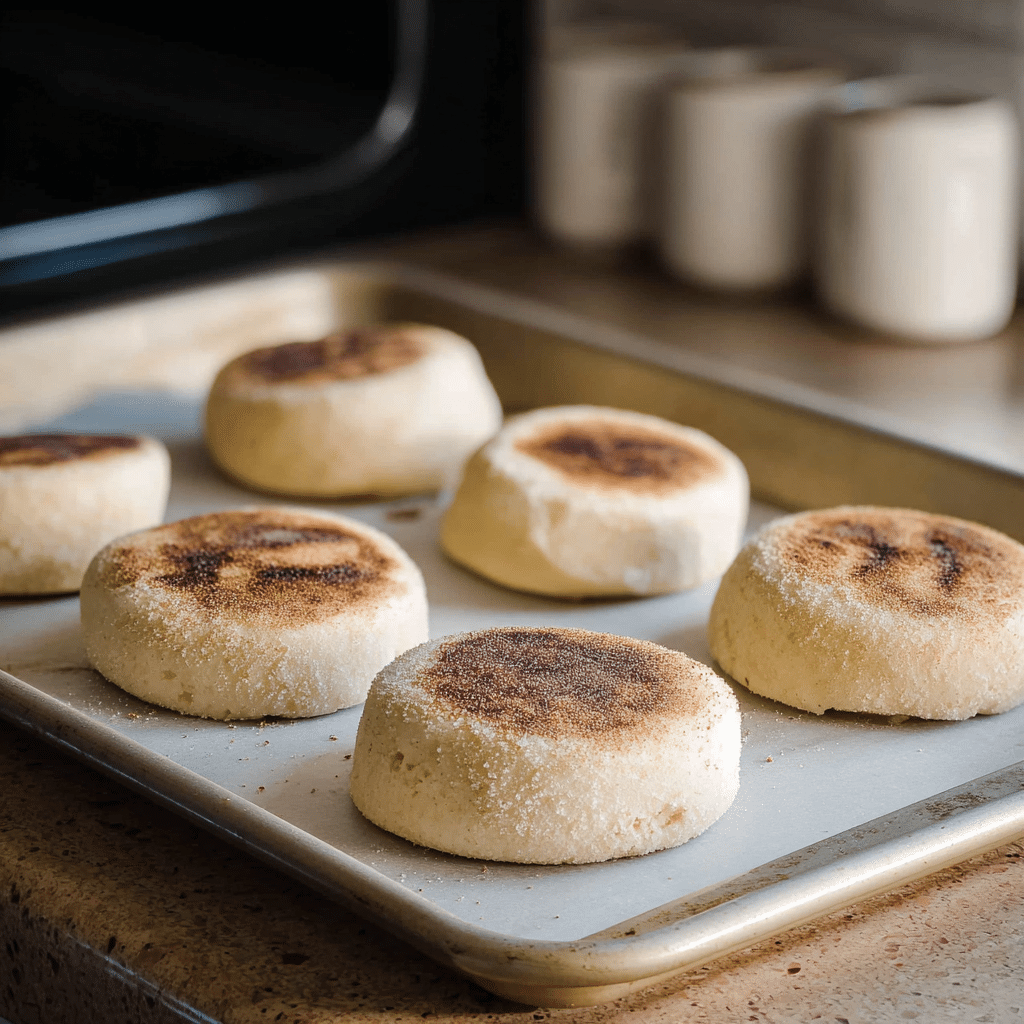 Sourdough English Muffins Recipe - Recipe Image