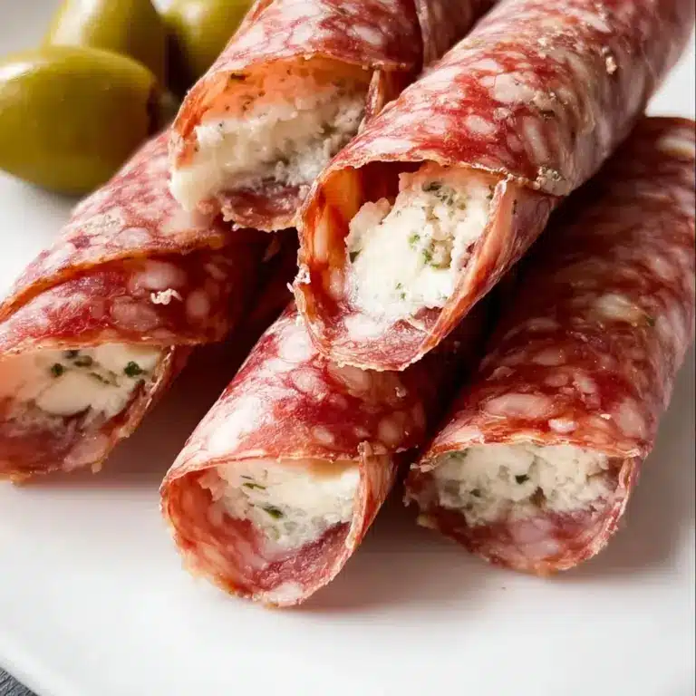 Cream Cheese Salami Roll Ups Recipe