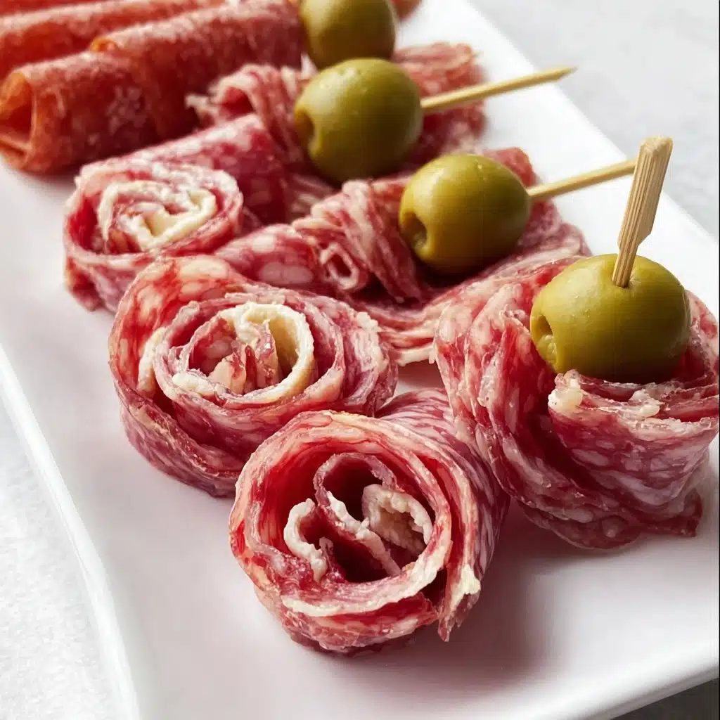 Cream Cheese Salami Roll Ups Recipe - Recipe Image