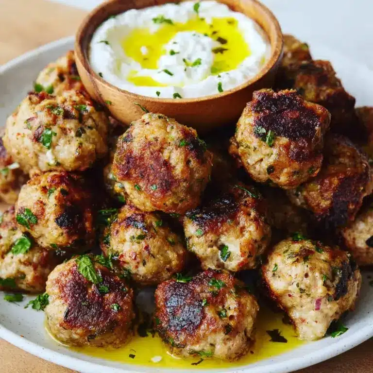 Mediterranean Chicken Meatballs Recipe
